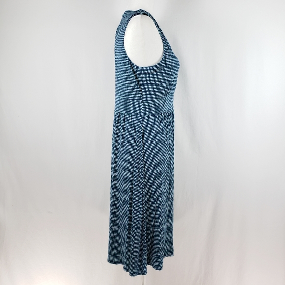 L.L.Bean Summer Knit Dress, Printed Grid - Picture 5 of 8